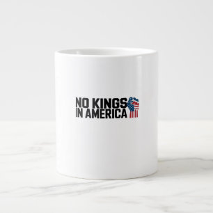 Grande Tasse Pas de rois en Amérique USA Graphique Vintage