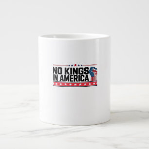 Grande Tasse Pas de rois en Amérique USA Minimal Clean