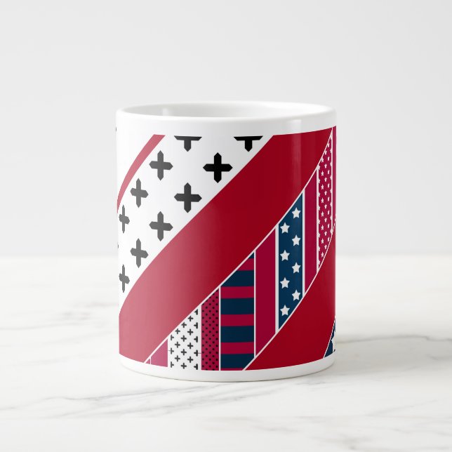 Grande Tasse Patriotique, patchwork (Devant)