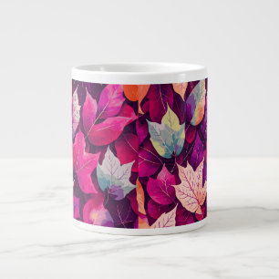 Grande Tasse Pattern de Colorful Autumn Leaves