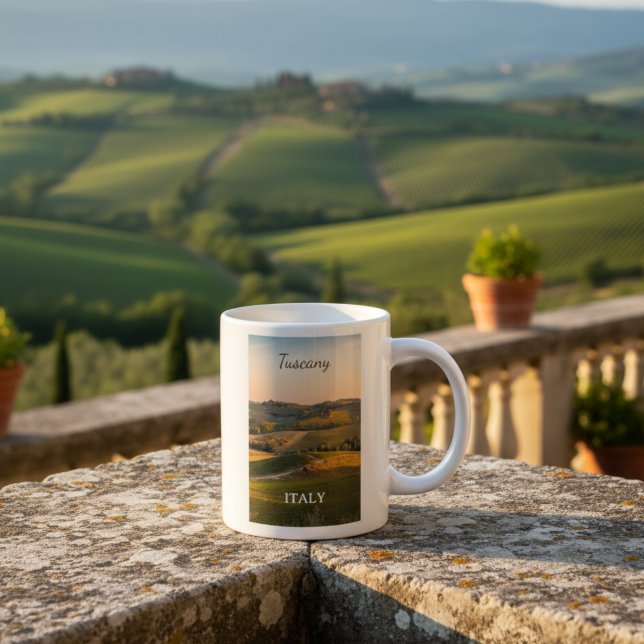 Grande Tasse Paysage de Toscane Italie  (Créateur téléchargé)