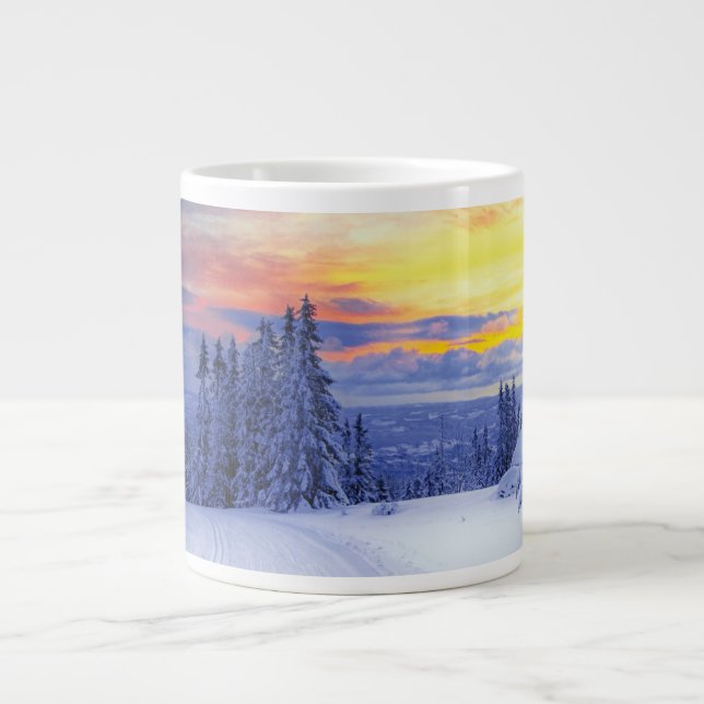 Grande Tasse Paysage hivernal (Devant)