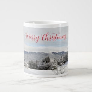 Grande Tasse Paysage hivernal personnalisé de Noël Photo