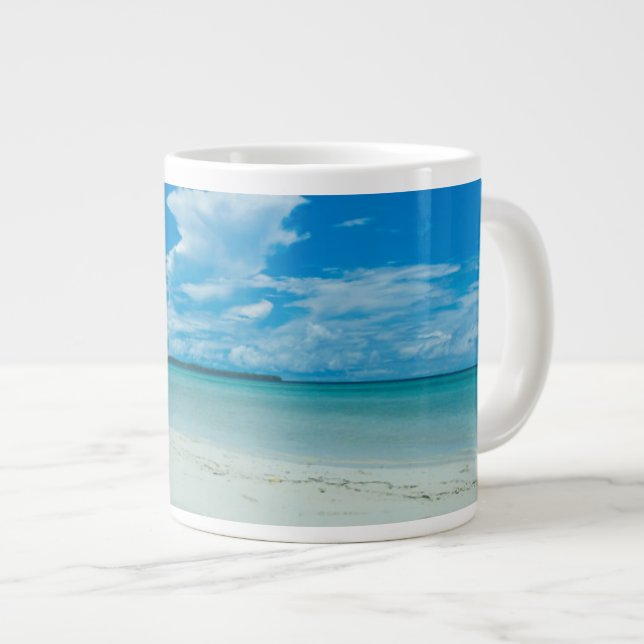 Grande Tasse Paysage marin tropical bleu, Palaos (Devant droit)