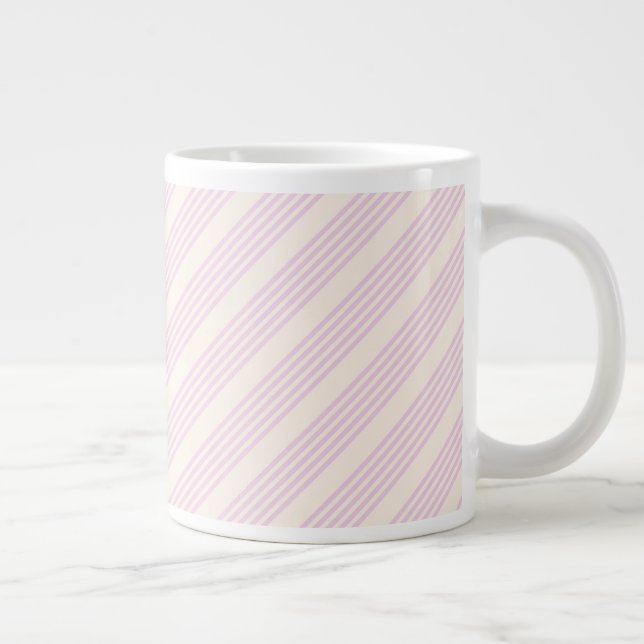 Grande Tasse Peaches et crème cinq bandes motif (Droite)