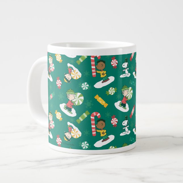 Grande Tasse Peanuts Pepperment Dreams Motif de vacances (Devant gauche)