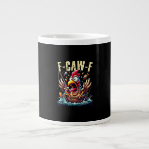 Grande Tasse Pêche F-Caw-F Poulet Cri Drôle Humour