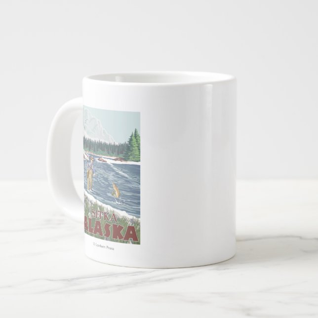 Grande Tasse Pêcheur de vol - Sitka, Alaska (Devant gauche)