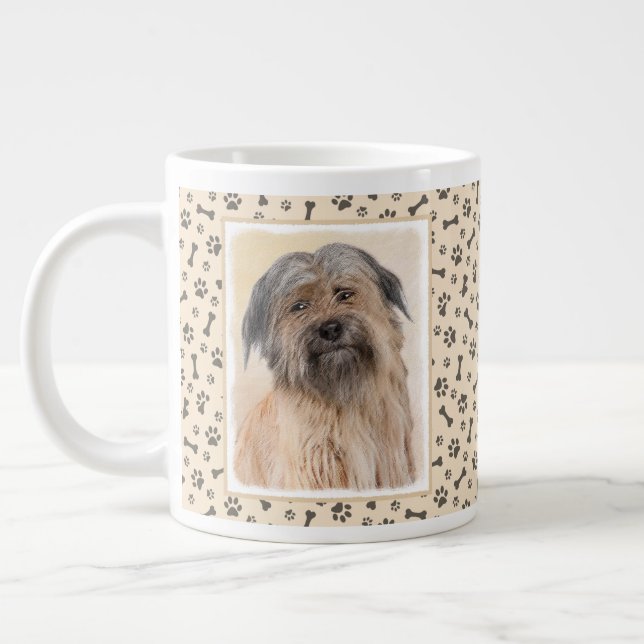 Grande Tasse Peinture de berger pyrénéenne - Cute Original Chie (Gauche)