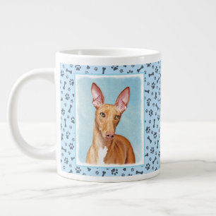 Grande Tasse Peinture de Hound Pharaoh - Cute Original Dog Art