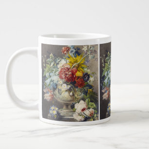 Grande Tasse Peinture de jardin botanique floral élégant vintag
