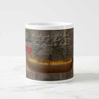 Grande Tasse Peinture de profil du navire Jersey