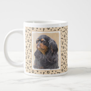 Grande Tasse Peinture de Spaniel Toy Anglais Art Animalier Orig