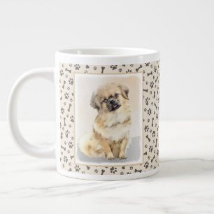 Grande Tasse Peinture d'espagne tibétaine - jolie art original