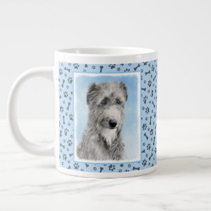 Grande Tasse Peinture écossaise Deerhound - Cute Original Dog A