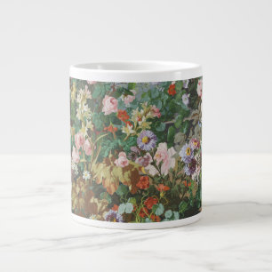 Grande Tasse Peinture florale de fleurs colorées vintage jolies