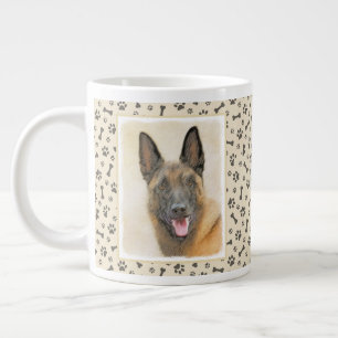 Grande Tasse Peinture Malinoise belge - Cute Original Chien Art