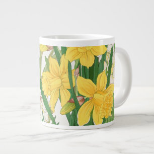 Grande Tasse Peinture sur bois de narcisse, Tanigami Kônan, 191