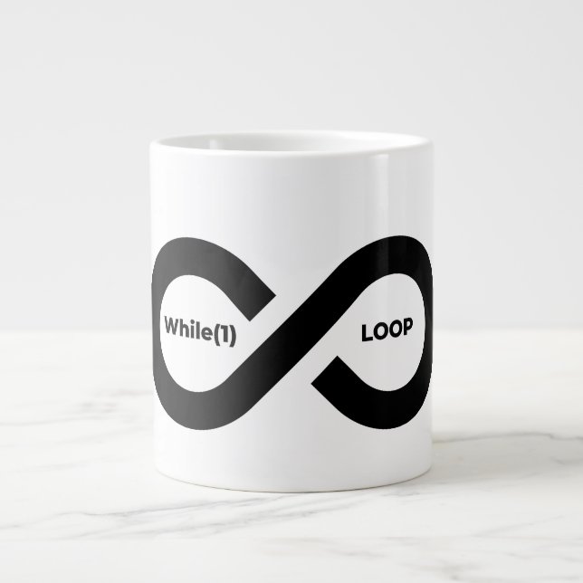 Grande Tasse Pendant(1) boucle infinie (Devant)