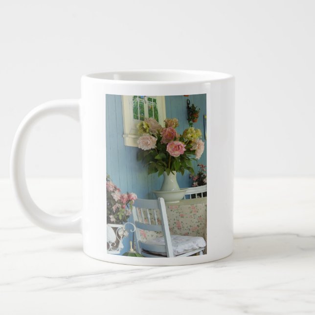 Grande Tasse Peonies victoriennes - Le vignoble de Martha (Gauche)
