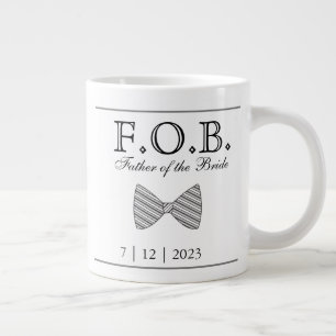 Grande Tasse Père de l'épouse Mariage Date Keepsaké