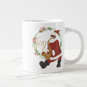 Grande Tasse Père Noël afro-américain