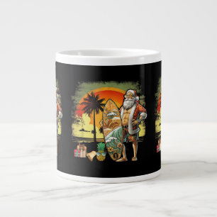 Grande Tasse Père Noël de surf d'été tropical 6 Pack Christm
