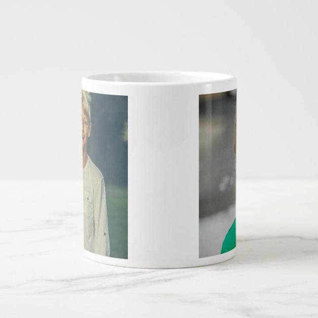Grande Tasse Personalized Custom 2 Photo Double Sided (Devant)