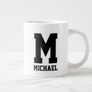 Grande Tasse Personalized name monogram extra large