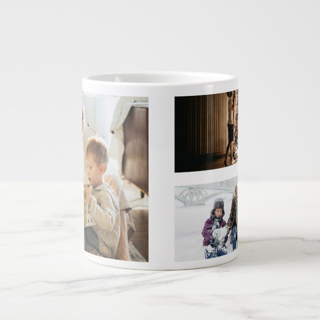 Grande Tasse Personalized Photo Collage (Devant)