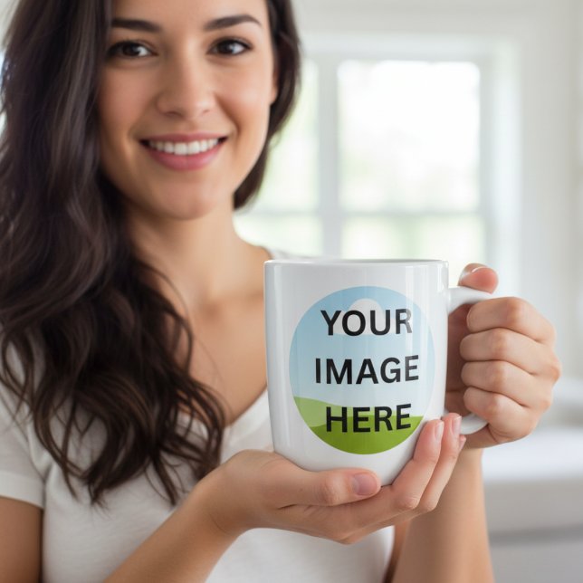 Grande Tasse Personalized Photo or Logo | Custom Design (Créateur téléchargé)
