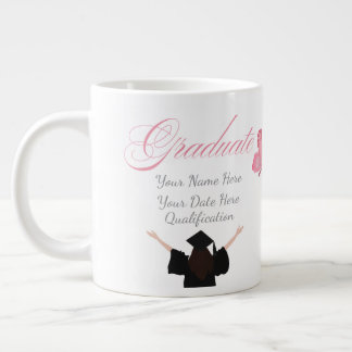 Grande Tasse Personalized Pink Graduate Gift, Custom Name 