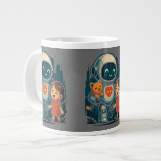 Grande Tasse Personnages d'IA et de Robot – Collection de Desig