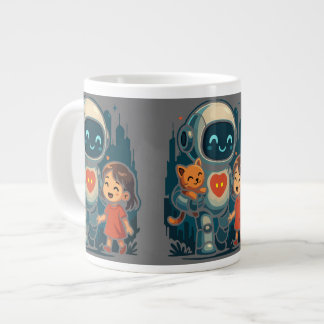 Grande Tasse Personnages d'IA et de Robot – Collection de Desig
