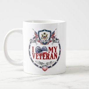 Grande Tasse Personnalisable I Luv My Veteran 20oz