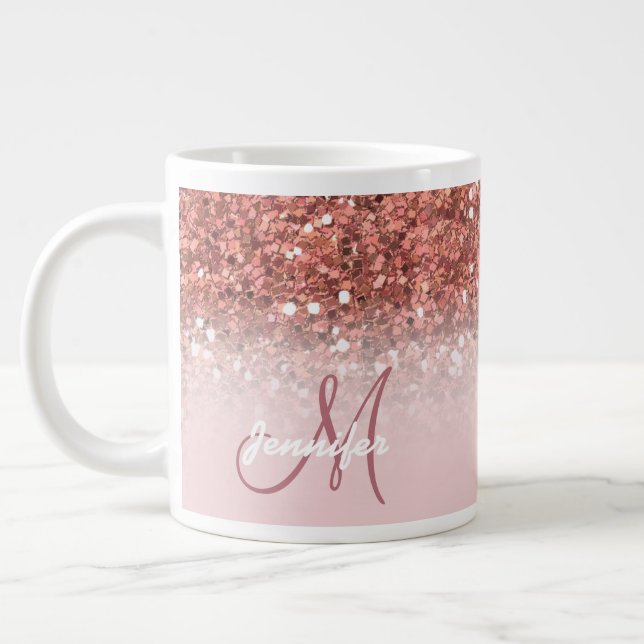 Grande Tasse Personnalisation de la Parties scintillant d'or de (Gauche)