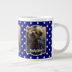 Grande Tasse Personnalisé 3 Photos USA American Flag Patriotic 