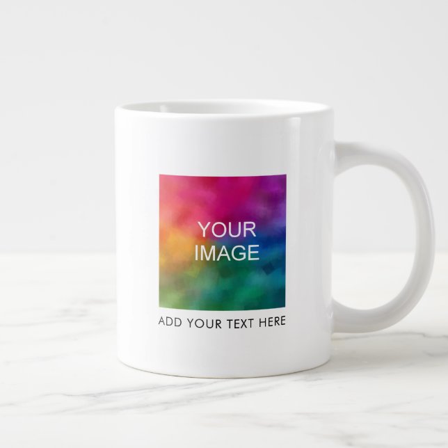 Grande Tasse Personnalisé Ajouter Famille Petite-Amie Boyfriend (Droite)