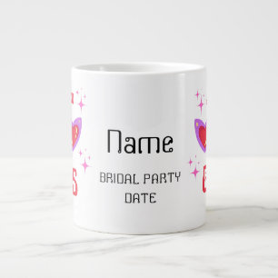 Grande Tasse Personnalisé Allons les filles rose Bachelorette P