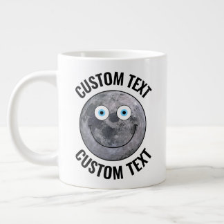 Grande Tasse Personnalisé homme dans la lune Personnalisé visag