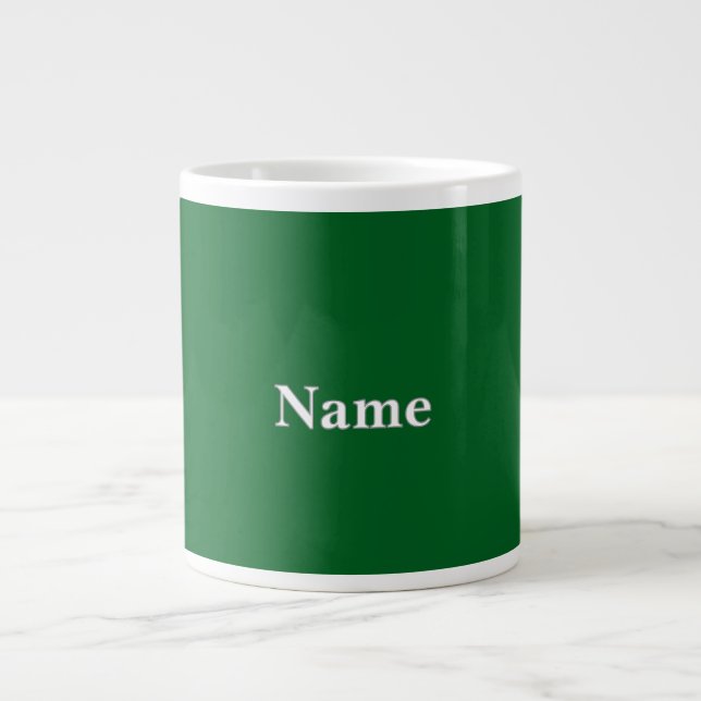 Grande Tasse Personnaliser Forest Green (Devant)