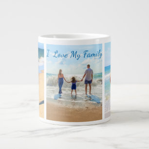 Grande Tasse Personnalisez Votre Famille Photo Collage Cadeau M