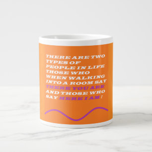 Grande Tasse Personnes et types message de sagesse