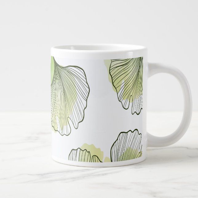Grande Tasse Pétales verts (Droite)