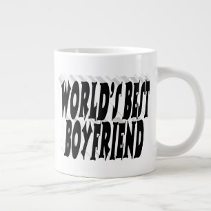 Grande Tasse Petit ami typographie noire