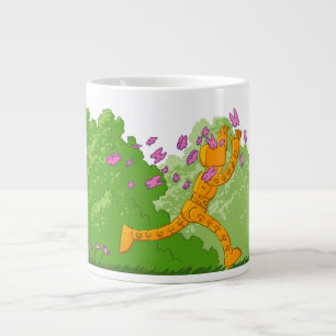Grande Tasse Petit robot craint des papillons