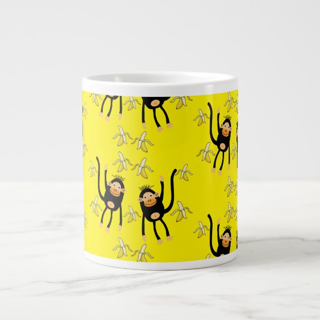 Grande Tasse Petit Singe Et Bananes (Devant)