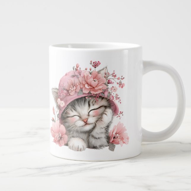 Grande Tasse Petit somme de chat (Droite)