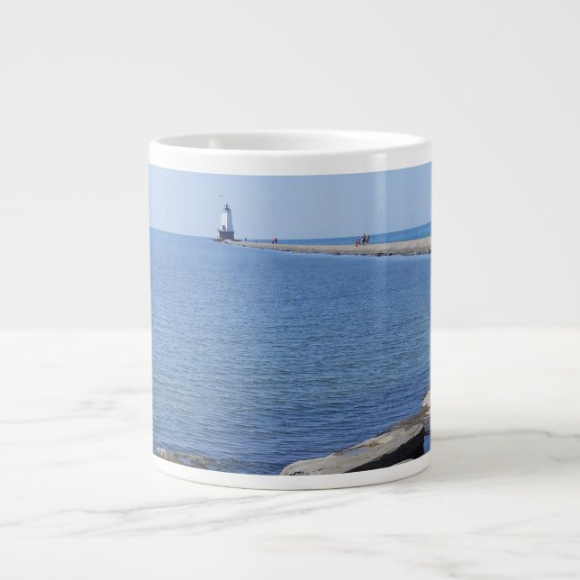 Grande Tasse Phare de North Pierhead, Ludington, MI (Devant)
