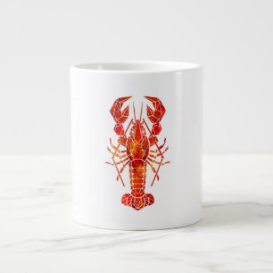 Grande Tasse Phomard polygonal rouge